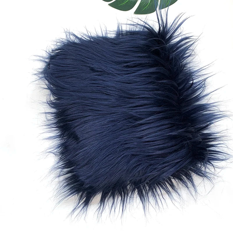 Faux Fur Fabric 8cm Long Pile Cosplay Patchwork Sheet