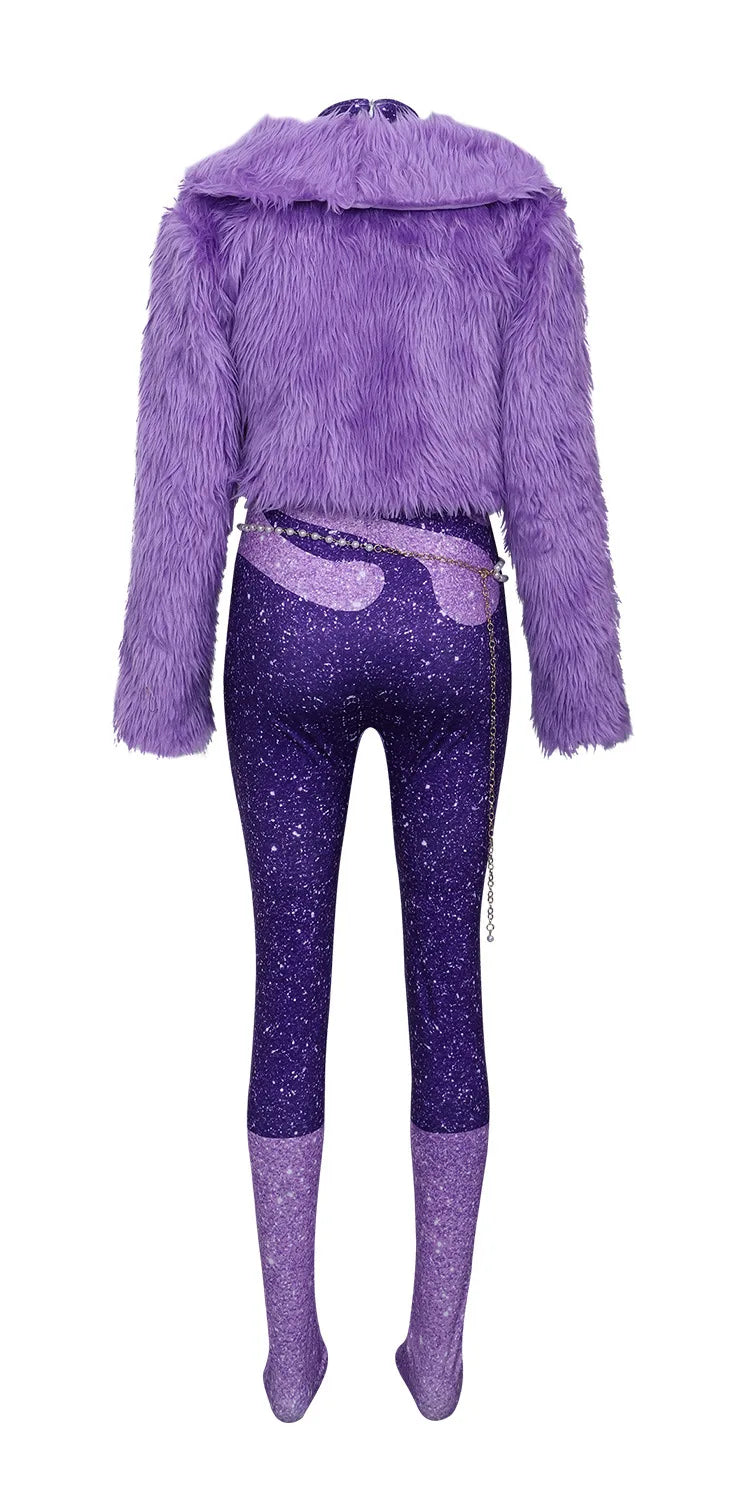 ZOBOTT Zootopia Gazelle Cosplay Costume Women's Polyester Outfit Set
