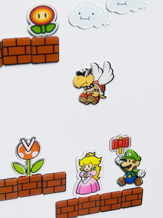 Cartoon Bros Fridge Magnet Home Kitchen Convenience Sticker Anime Photo Message Board Refrigerator Magnetic Stickers Home Dec