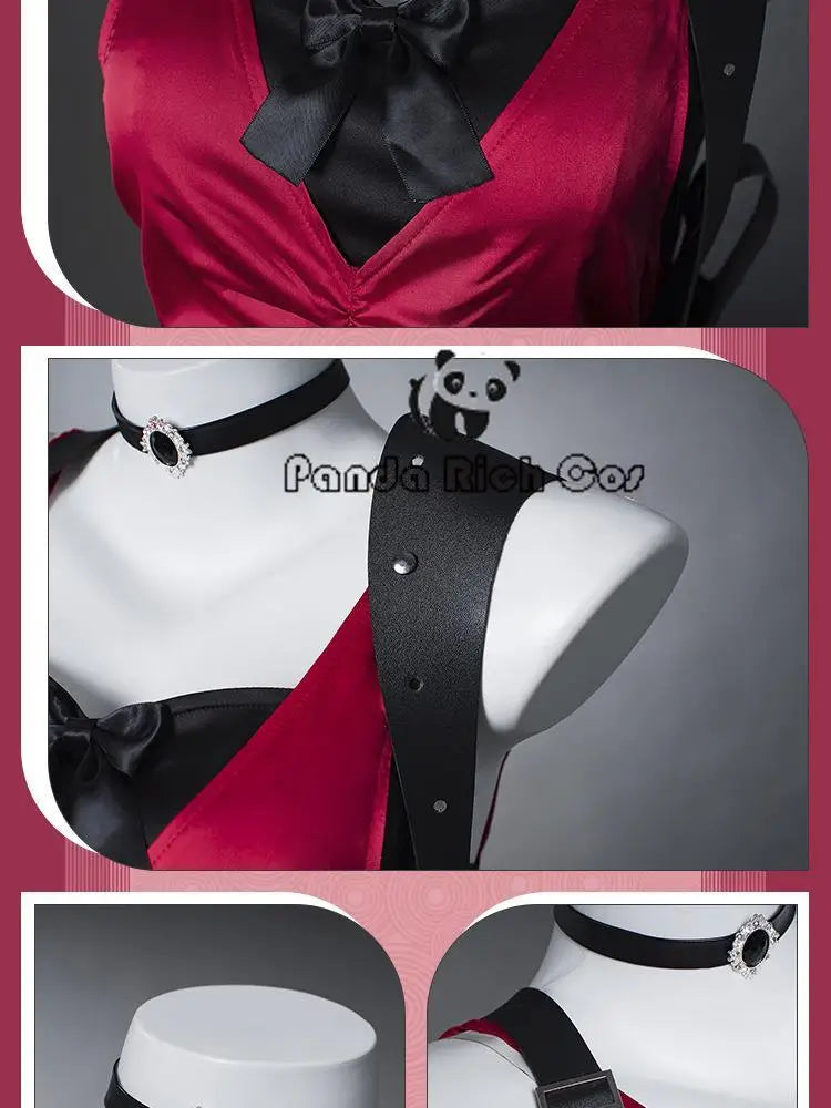 Ada Wong Resident Evil Red Cheongsam Cosplay Dress for Women