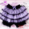 Mikumn Harajuku Sweet Lace Shorts Skirts Y2k Japanese Lolita Kawaii JK Ruffles Bloomers Women Elastic Waist Safety Short Pants SS69 48.69 Black Purple / Waist 60-100cm