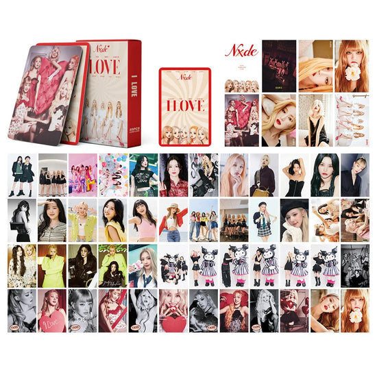 KPOP 55cards/set (G) I-DLE Album Card I FEEL Album GIDLE Ye Shuhua MINNIE Printed Photo Card LOMO Card Gift For Girls Collection SS69