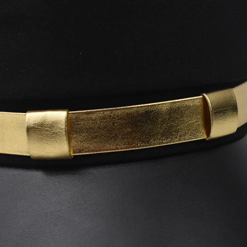 Anime JoJos Bizarre Kujo Jotaro Cosplay Cap Unisex Adult Metal Badge Hat Prop - SS69 