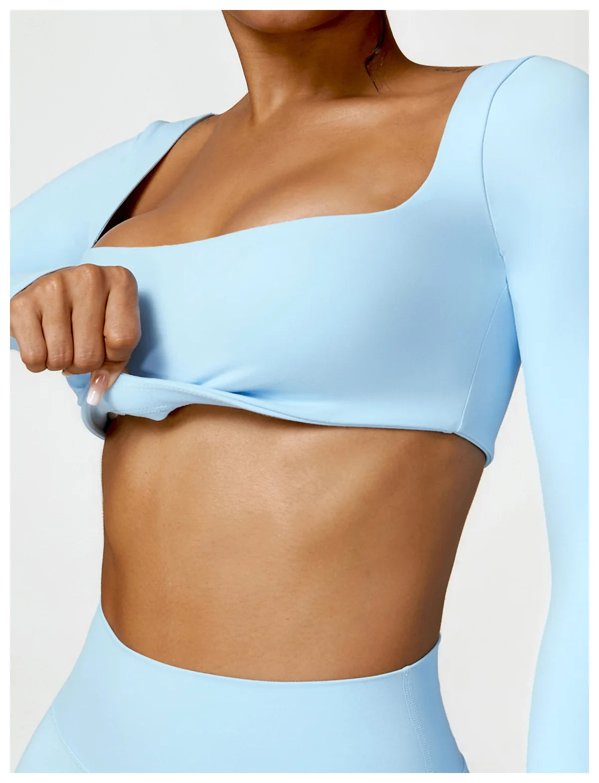 2PCS Yoga Suit Sports Set Women Quick-Drying Gym Set Women Tracksuit Running Workout Long Sleeve Sports Shirt Yoga Clothing SS69