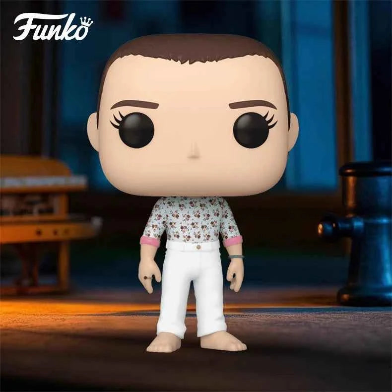 Genuine Edition FUNKO POP《Stranger Things: Eddie, Dustin, Eleven》Action Desktop Decoration Ornament Model Toys Collectible Model