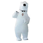 Polar Bear Inflatable Costume New Christmas Holiday Party Performance Atmosphere Props Cartoon Clothes for All Ages