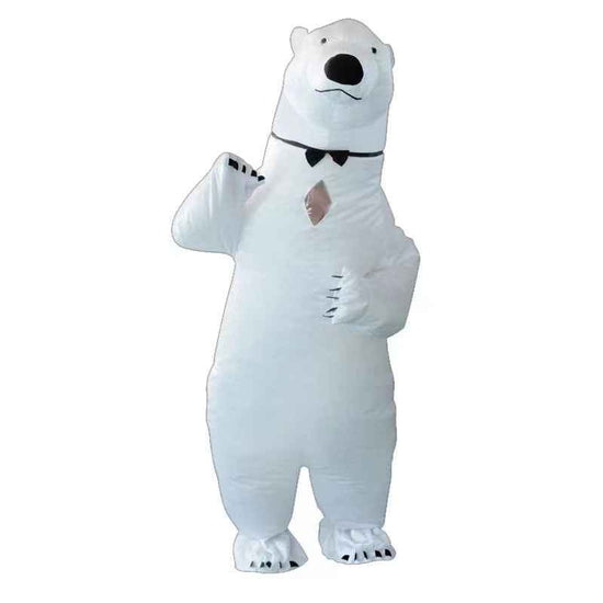 Polar Bear Inflatable Costume New Christmas Holiday Party Performance Atmosphere Props Cartoon Clothes for All Ages