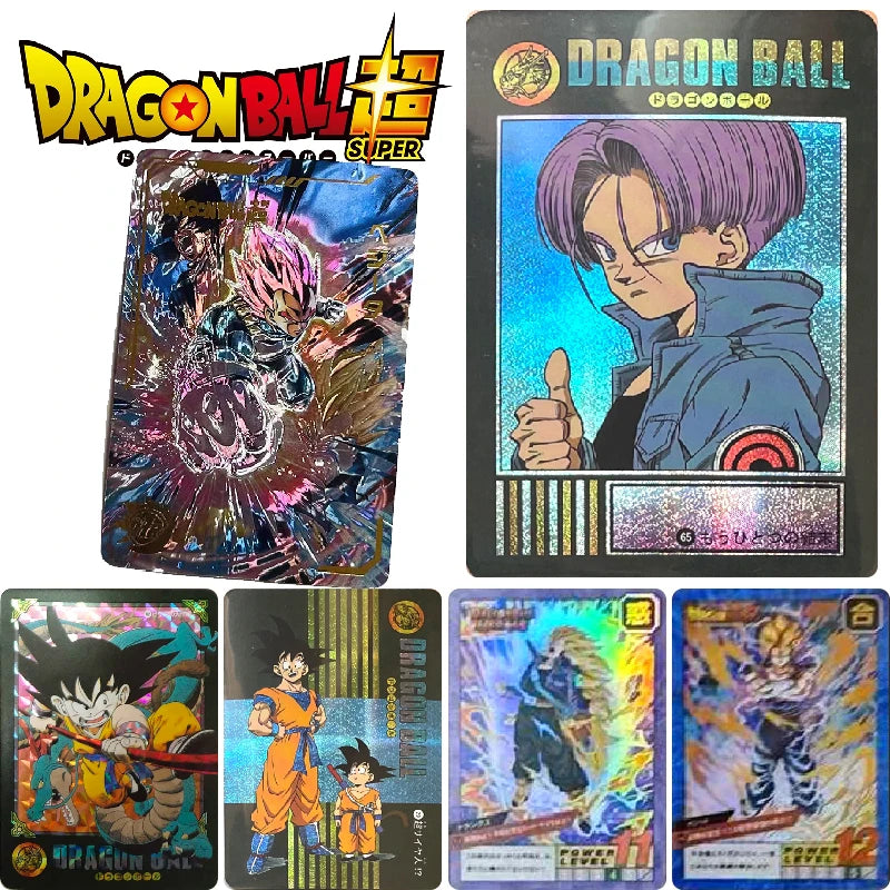 Dragon Ball Super Son Goku Frieza Bejita Yonsei Piccolo DIY Homemade Bronzing Game Toys Collection Card Christmas Birthday Gift SS69