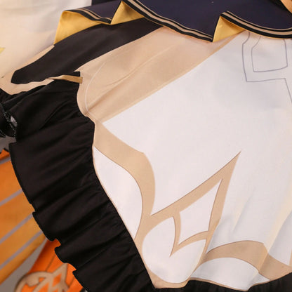 Genshin Impact Sandrone Cosplay Costume Wig Marionette Dress Uniform Eleven Fatui Harbingers Halloween Party Women Girls Props