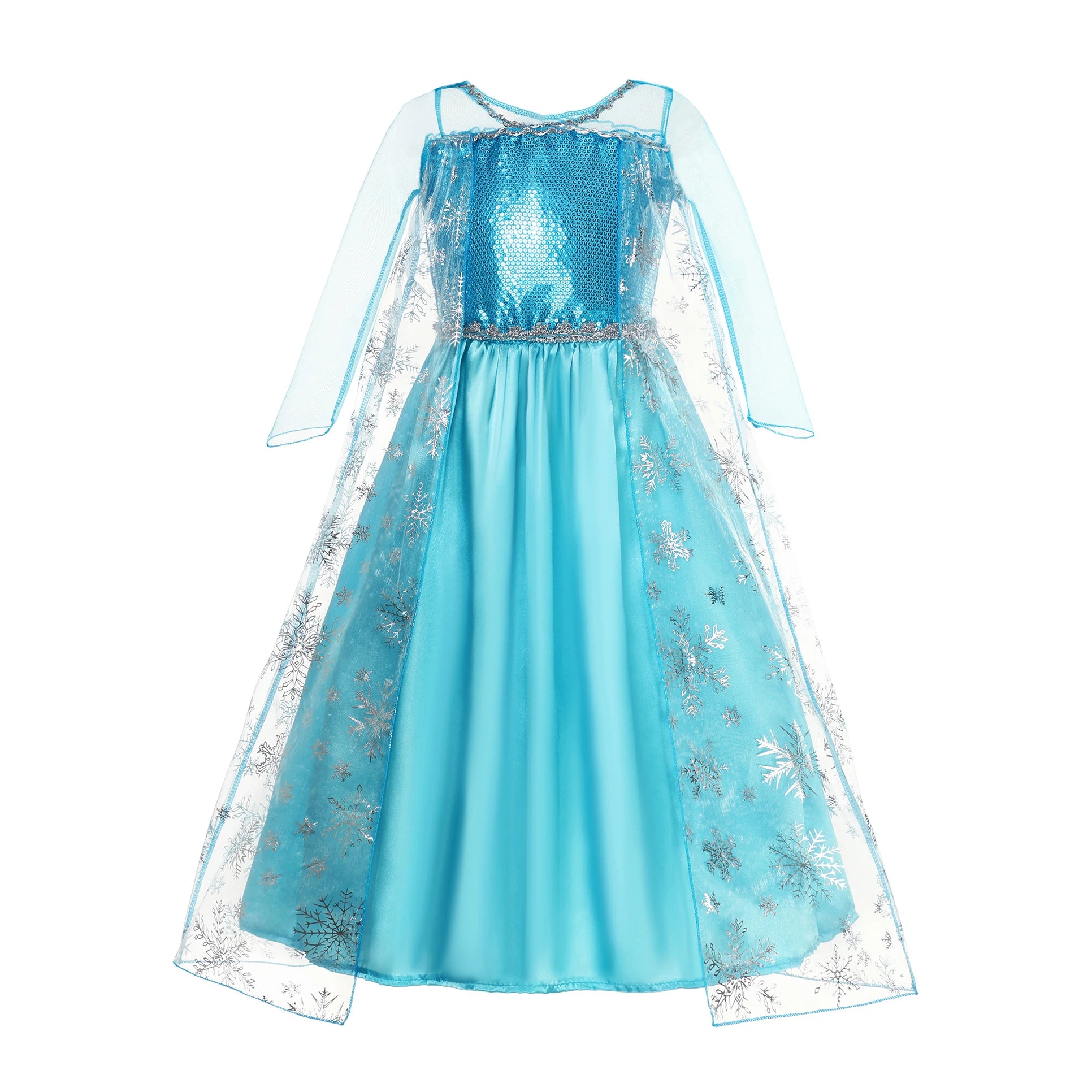 YOFEEL Girls Snow Queen Elsa Ball Gown Costume