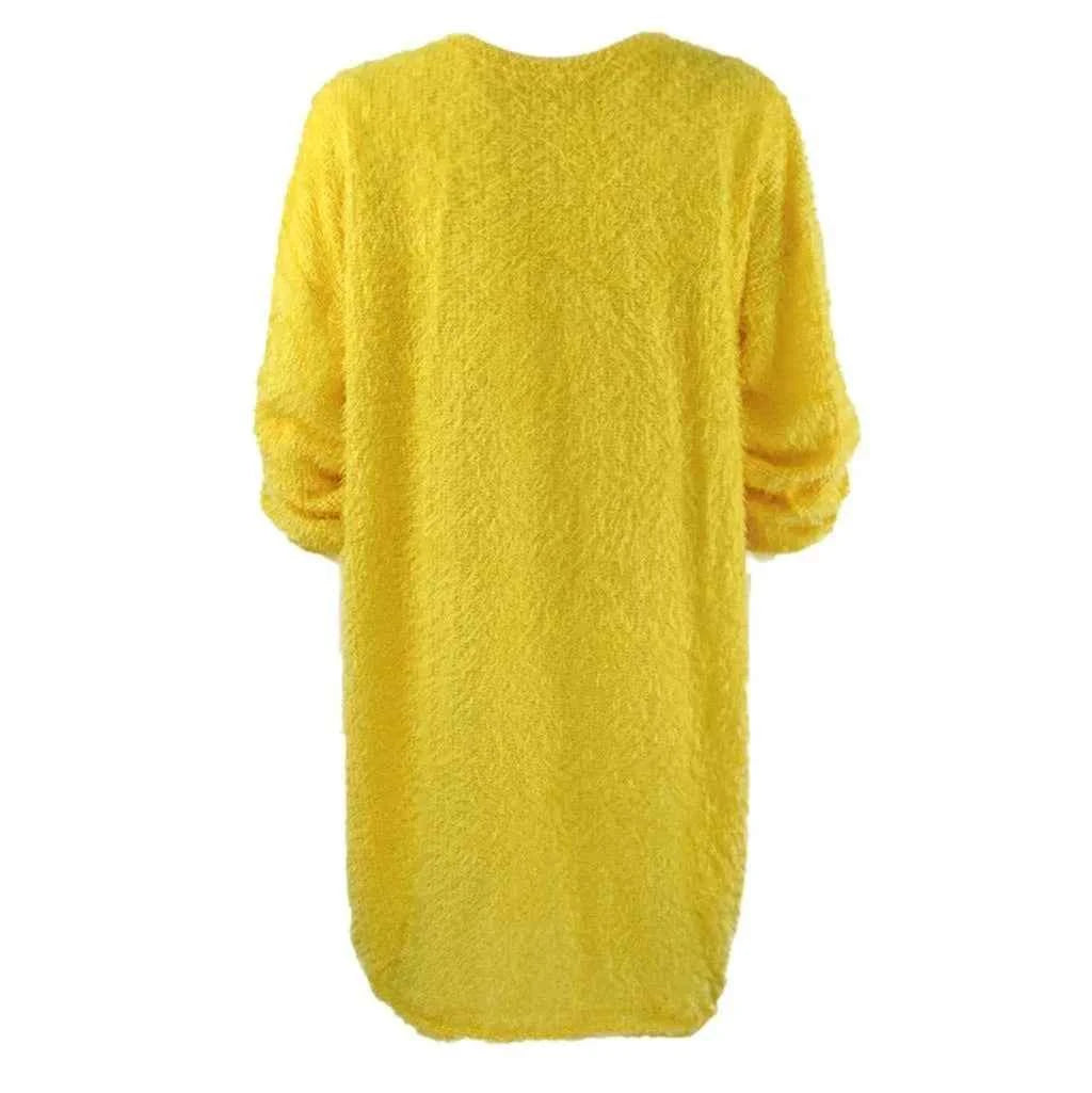 Women Winter Sweater Knit Crewneck Warm Long Sleeve Casual Sweatshirts Dress Elegant Women'S Dresses For Party Vestidos Mujer