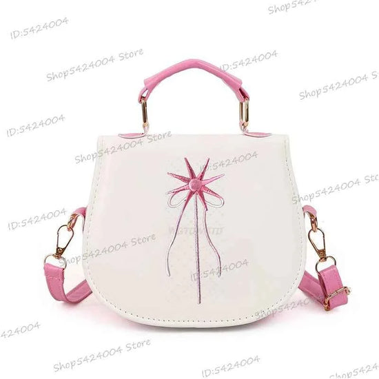 Classic Wicked Change for Good Women Crossbody Bag Fashionable Cartoon Witch's Wand Zipper Shoulder Bag Girl Funny Handbag Gift