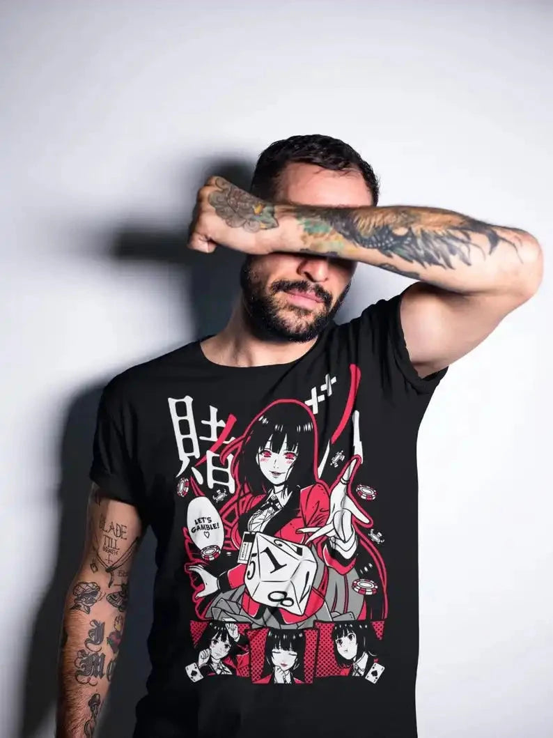 KAKEGURUI Anime Shirt  Vintage Special Unisex T-shirt  Manga Shirt  Lovers Shirt SS69