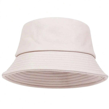 winter Fashion bucket hat Artificial leather windproof warm bucket hats men women wild tide cap Panama fisherman caps gorras
