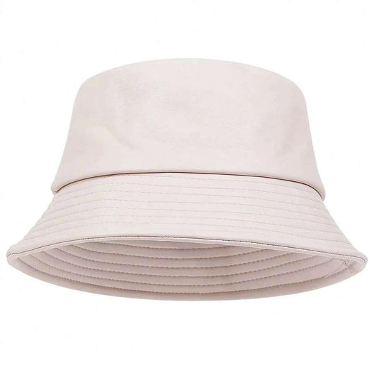 winter Fashion bucket hat Artificial leather windproof warm bucket hats men women wild tide cap Panama fisherman caps gorras