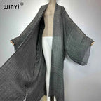 WINYI  high quality comfortable Women Soft Cardigan Loose Dress Party Boho Maxi beach Holiday Swimming Cover ups Africa Kimono