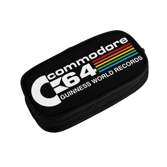 Custom Kawaii Retro Commodore 64 Pencil Case for Girls Boys C64 Amiga Computer Large Capacity Pen Box Bag Stationery SS69