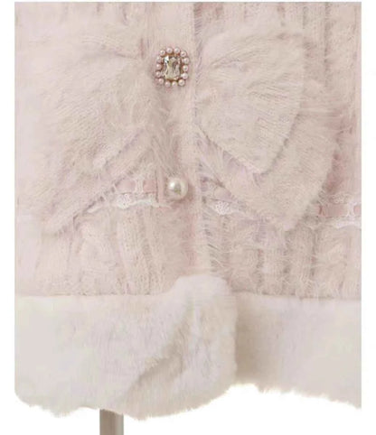 Fall Winter New Sweater Cardigan Women Japanese Mine Sweet Soft Waxy Thick Sweet Pearl Button Hooded Knitted Sweater Cape Jacket