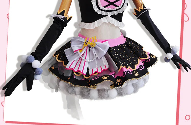 In Stock Anime LoveLive Cat Twin Tail Arcade Game 9 Characters Cosplay Costume Tojo Nozomi Nico Honoka Umi Rin Maki Eli Full Set - SS69