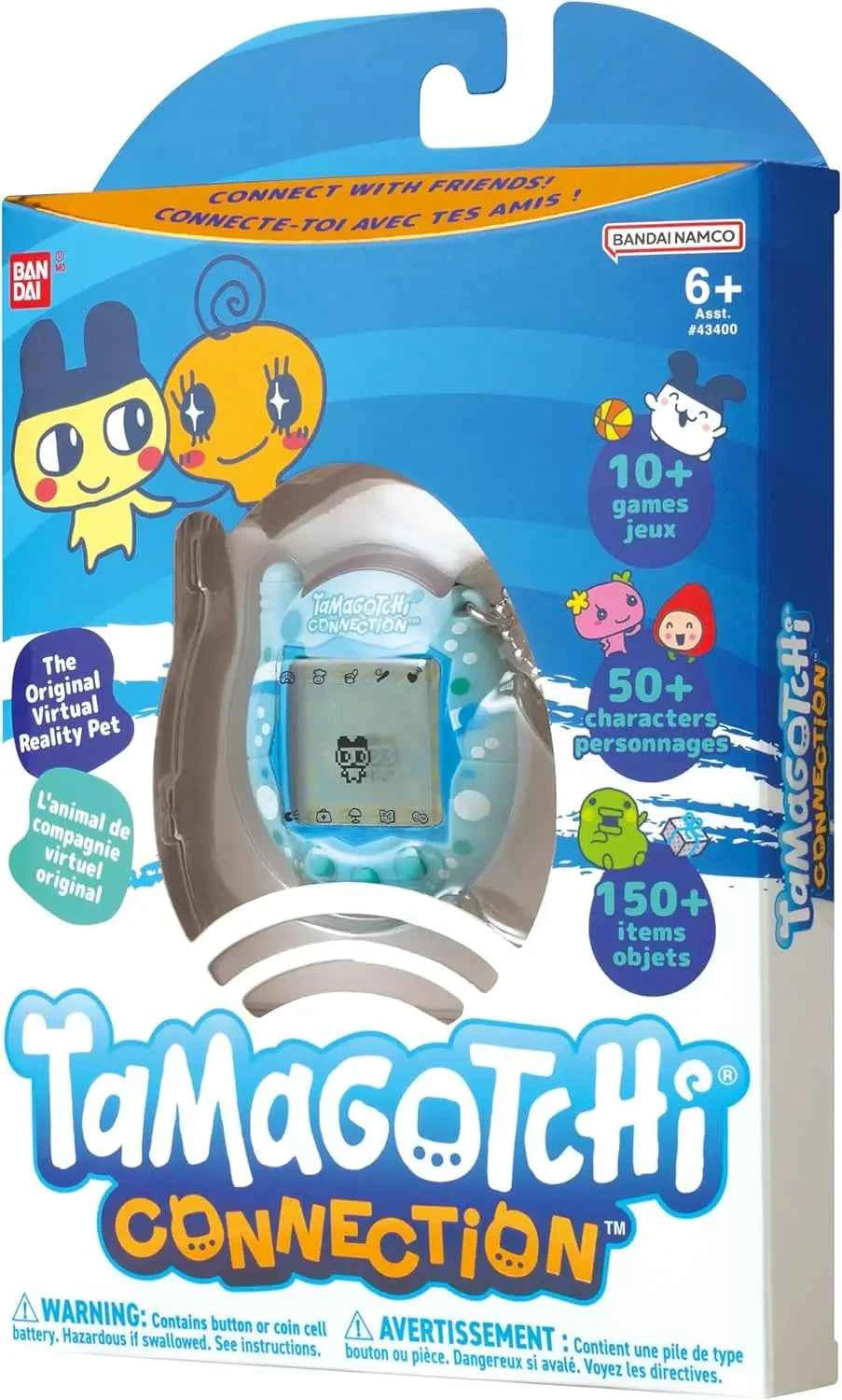 Bandai Tamagotchi Connection V3 Electronic Pet (Linked Ver.) - Elegant Bow/Blue Bubble New