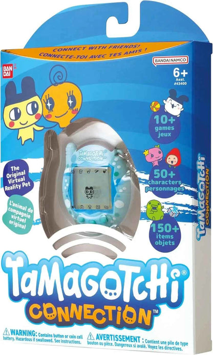 Bandai Tamagotchi Connection V3 Electronic Pet (Linked Ver.) - Elegant Bow/Blue Bubble New