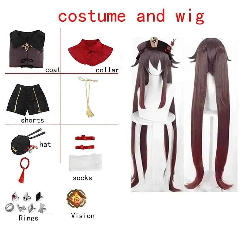 Hutao Cosplay Femme Halloween Costume Anime Clothes For Women Disfraz Mujer Adulta For Adults Ropa Para Hu Tao  outfits