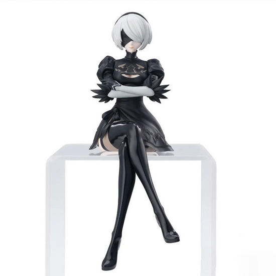 Nier Automata 2B A2 9S Sitting Position Game Figure Mechanical Lifeform Statue Collection Desktop Decoration  Toys Gifts SS69