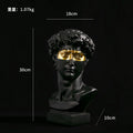 GUGUGUHOME David Head Resin Bust Sculpture - Modern Abstract Art
