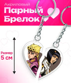 5Cm Acrylic Keychain for Steel Ball Run Giorno Giovanna Bruno Bucciarati Jolyne Cujoh Jotaro Kujo Anime Pendant Birthday Toy