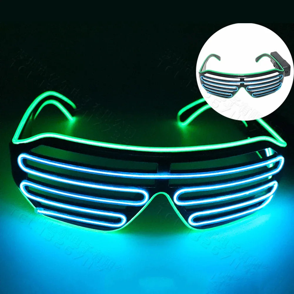 LED Glow Glasses with Blinking Modes for Parties
