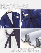 Women's Long Silk Satin Kimono Robe - Lightweight & Soft