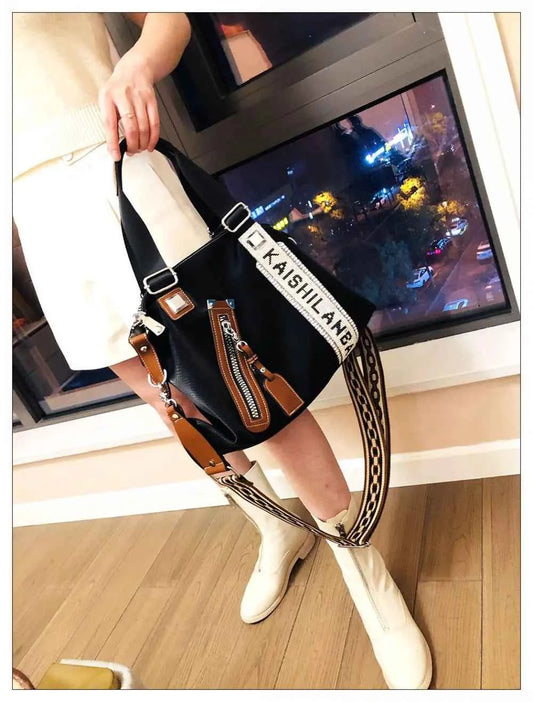 2022 New Female Fashion Brand Shoulder Bag Luxury Vintage Leather Handbag Women Medium Size Daily Work Boston Bag Messenger Bags