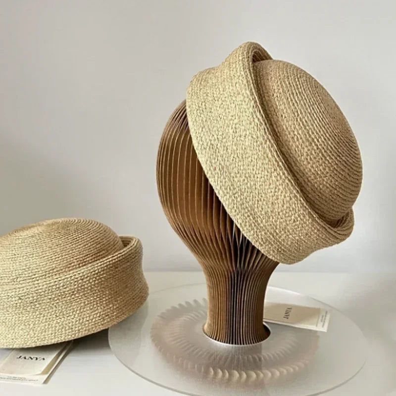 Women's Fashion Papyrus Beret Hat - Breathable Summer Sun Cap