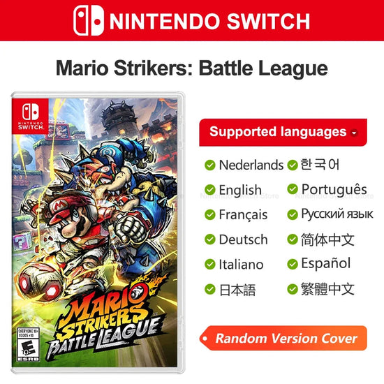 Mario Strikers Battle League Nintendo Switch Game Deals 100% Official Physical Game Card for Switch OLED Lite Game Console SS69 44.69 Random Cover / CHINA
