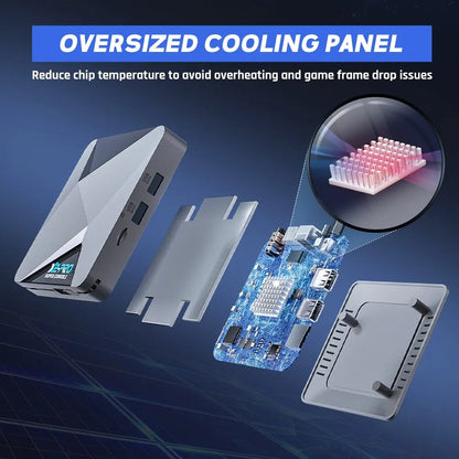 KINHANK Retro Video Game Console Super Console X2 Pro with 90000 Video Games for PS1/DC/MAME/SS with Gamepad Kid Gift Game Box SS69