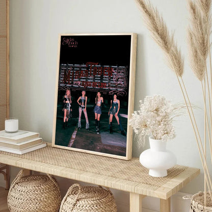 Kpop Girl Group Kiss Of Life Poster Self-adhesive Art Waterproof Paper Sticker Coffee House Bar Room Wall Decor SS69