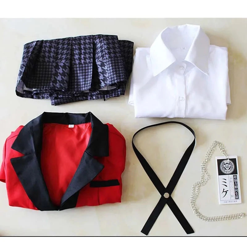 Yumeko Jabami Cosplay Costume School Uniforms Jabami Yumeko Outfits Full Set with Stockings Girl JK School Uniform For Comic Con SS69