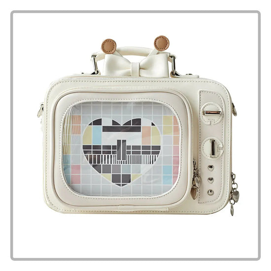 Novelty Tv Shape Ita Bag Retro Television Women Shoulder Bag Design Ita Backpack with Inserts Gilrs Crossbody Bag SS69