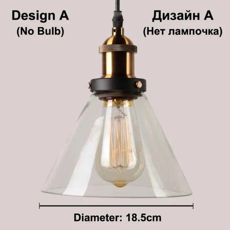 The Nordic Loft Modern Bedroom Pendant Lamp with Clear Gray Amber Vintage Pendant Lights Dining Glass Hanging Light Fixtures