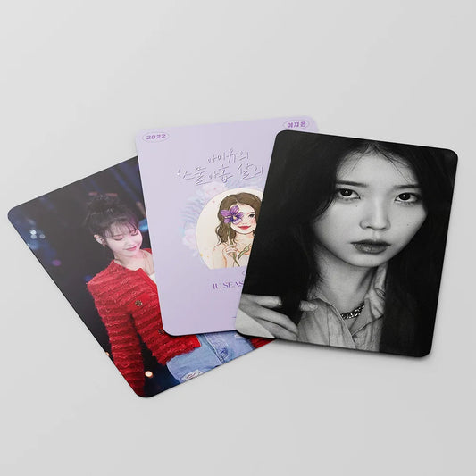 55pcs/set Kpop IU The Golden Hour Lomo Cards High quality HD Photocard for fans collection Fashion Cute Fans Gift SS69