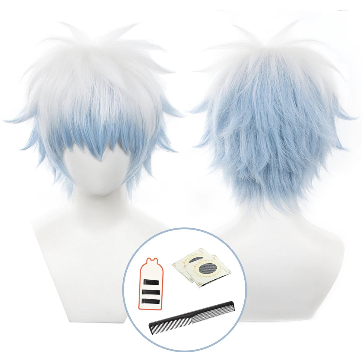 HOLOUN Gintama Anime Sakata Gintoki Cosplay Costume Wig Kimono Top Pants Cos Convention Halloween Christmas Gift SS69