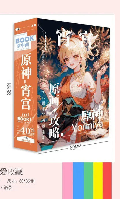 Game Impact Alhaitham Anime Project 40 Sheets 80 Pages Double-sided Mini Characters 68x60mm Magazine Miniature Comic Books SS69 9.69 Yoimiya / 40 Sheets 80 Pages