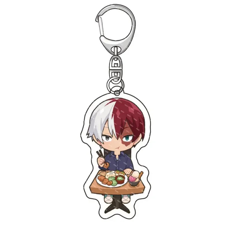 Fashion Anime College Keychain Cartoon Character Double Sided Acrylic Key Chain Fans Collection Jewlry Gift SS69 6.69 2