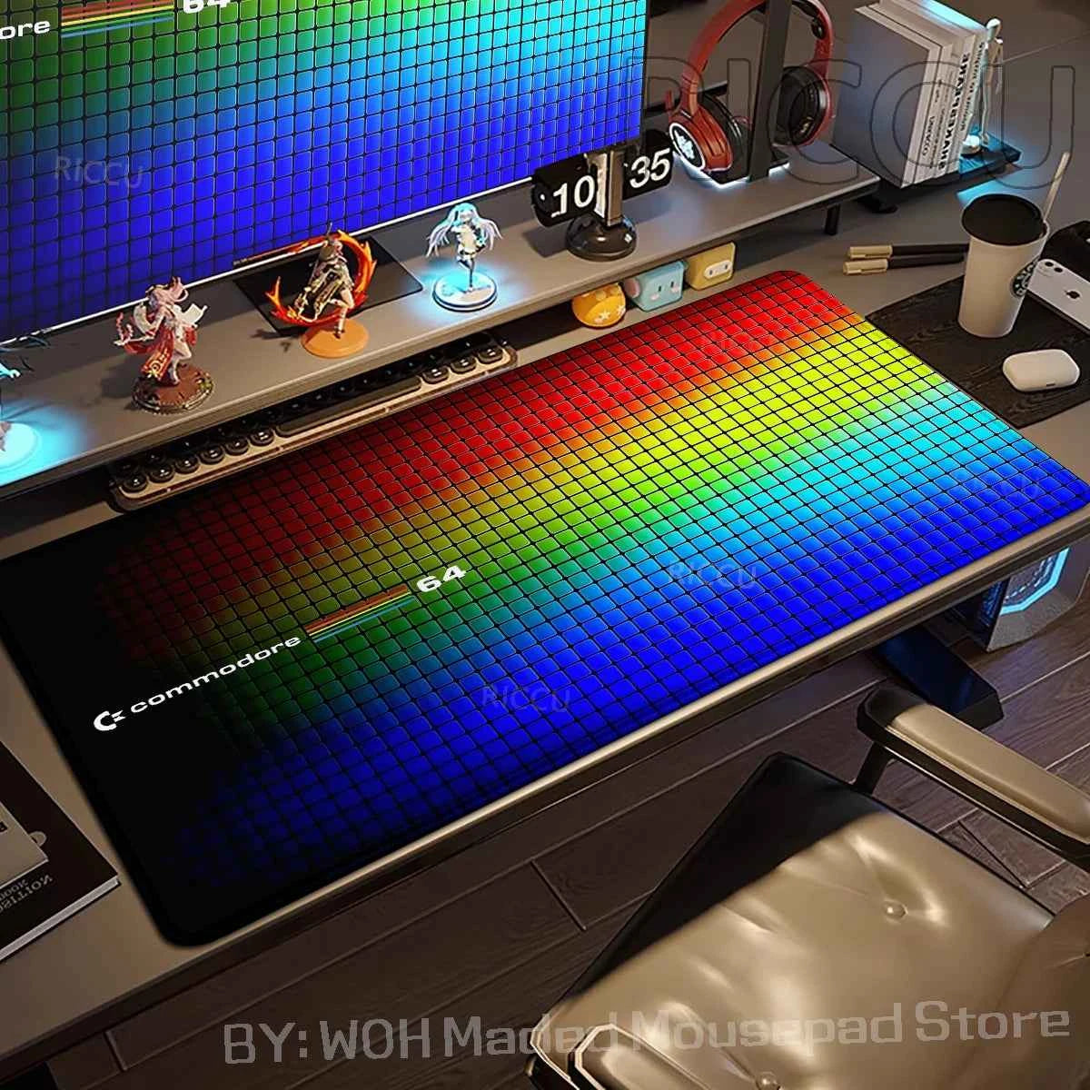 Keyboard Mouse Pad Commodore 64 Mousepad Xxl Non-slip Lockedge Minimalism Office PC Accessories XL Gaming Large Desk Cabinet Pad