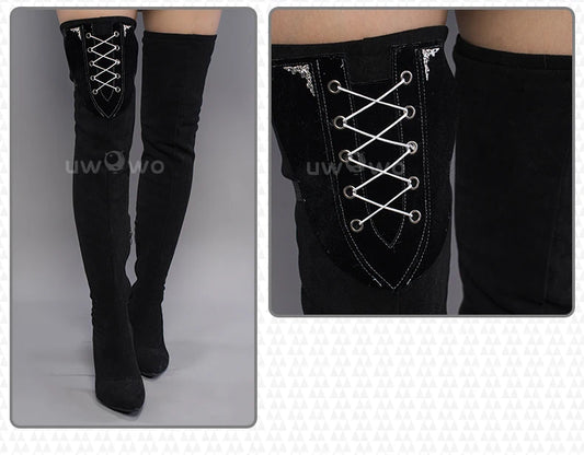 UWOWO 2B Cosplay Costume Dress - Synthetic Game Character Outfit for Adults