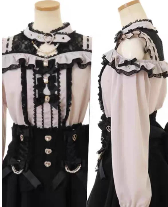 Women's Off-the-Shoulder Bow Chiffon Blouse