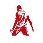 Football Cristiano Ronaldo Vinyl Wall Sticker Soccer Athlete Ronaldo Wall Decals Art Mural For Kis Room Living Room Decor Z0683