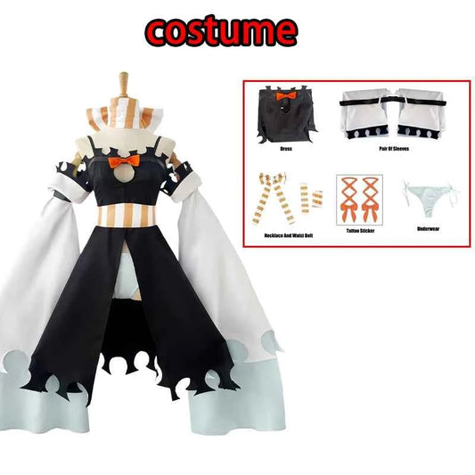 Anime Amo Empool Cosplay Costume Gachiakuta Dress Uniform Tattoo Stickers Cleaners Carnival Halloween Party for Women Prop