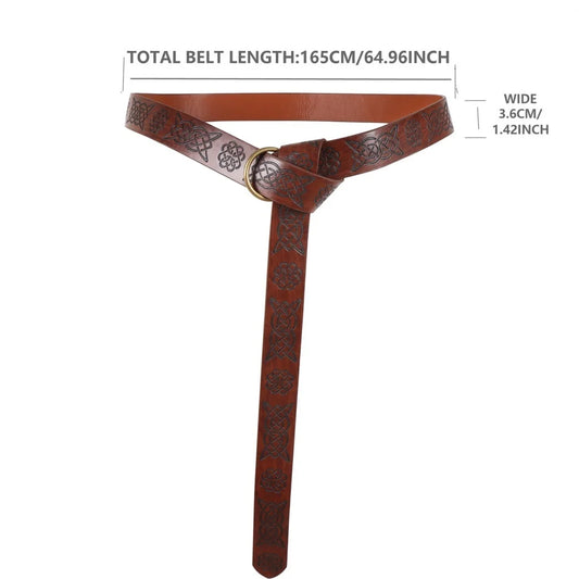 SS69 Medieval Knight Belt Synthetic Leather Renaissance Costume Sword Holder