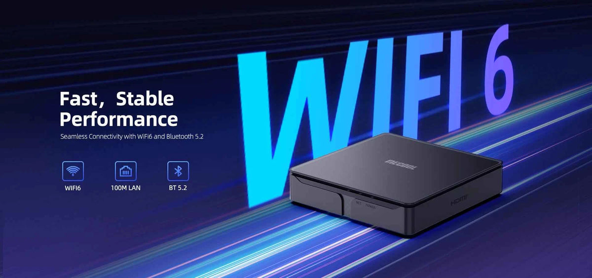 MECOOL MEon1 Netflix Certified TV Box S905X5M Android 14 Google TV 2GB 32GB 1000M WiFi6 Dolby Vision Atmos 4K AV1 Smart TV Box